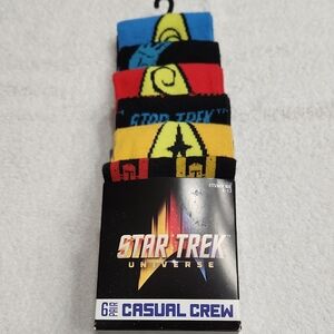 6 pk Star Trek Socks